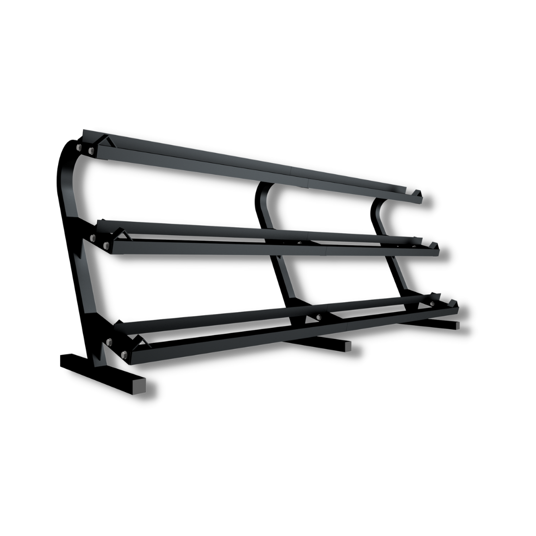 3 Tier Horizontal Dumbbell Rack Troy Barbell Fitness