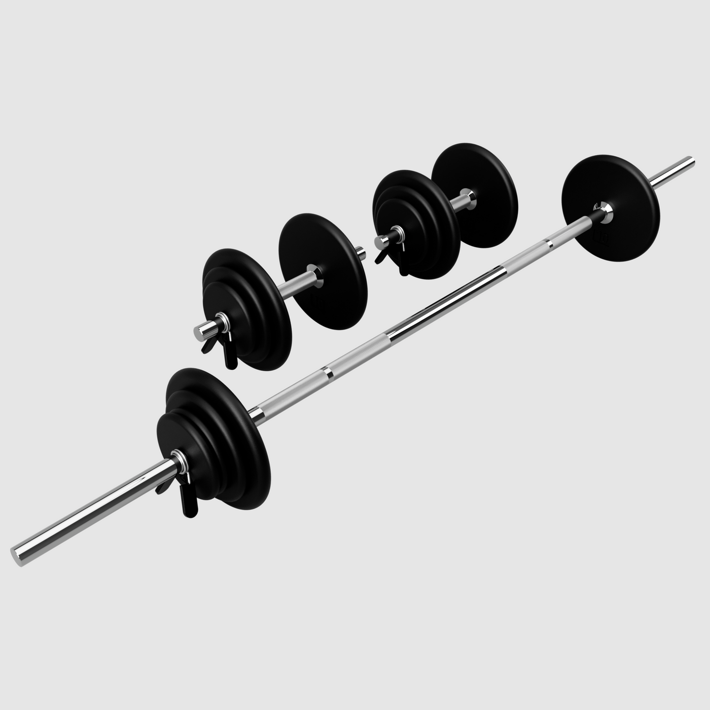 USA REGULAR BLACK 110 LB SET