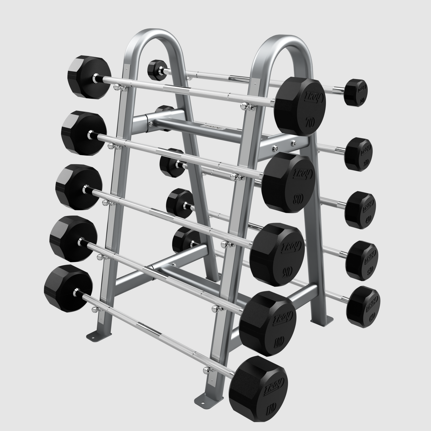 Troy Straight Rubber Barbell Pack