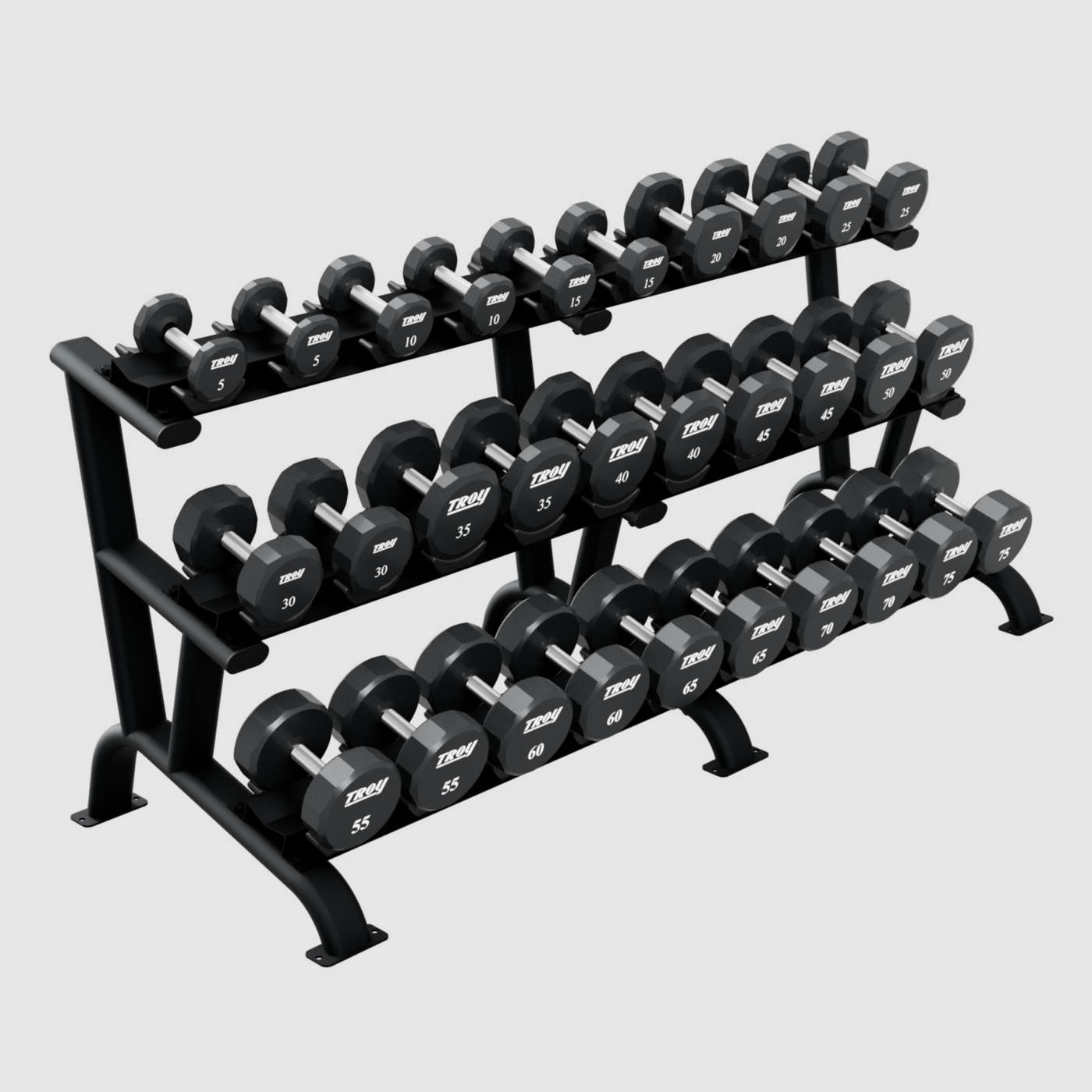 Troy 15-Pair Dumbbell Rack