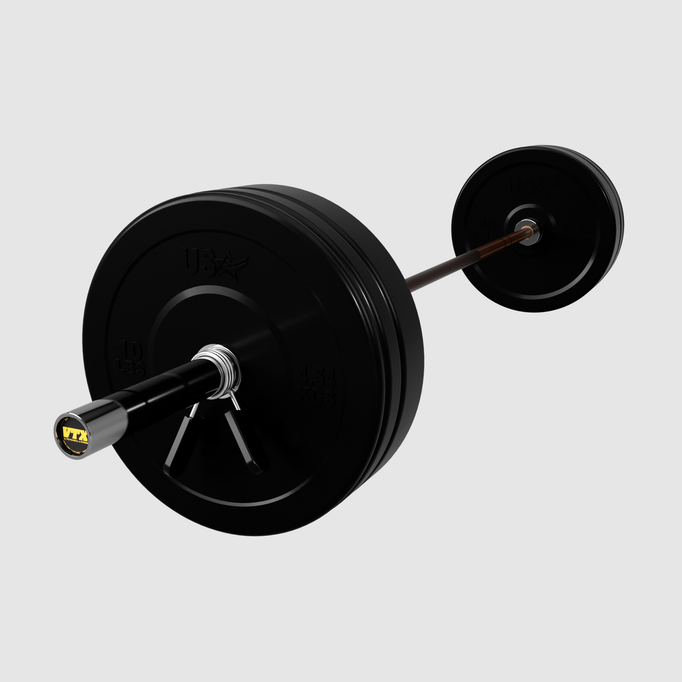 USA 205 LB BUMPER PLATE WEIGHT SET
