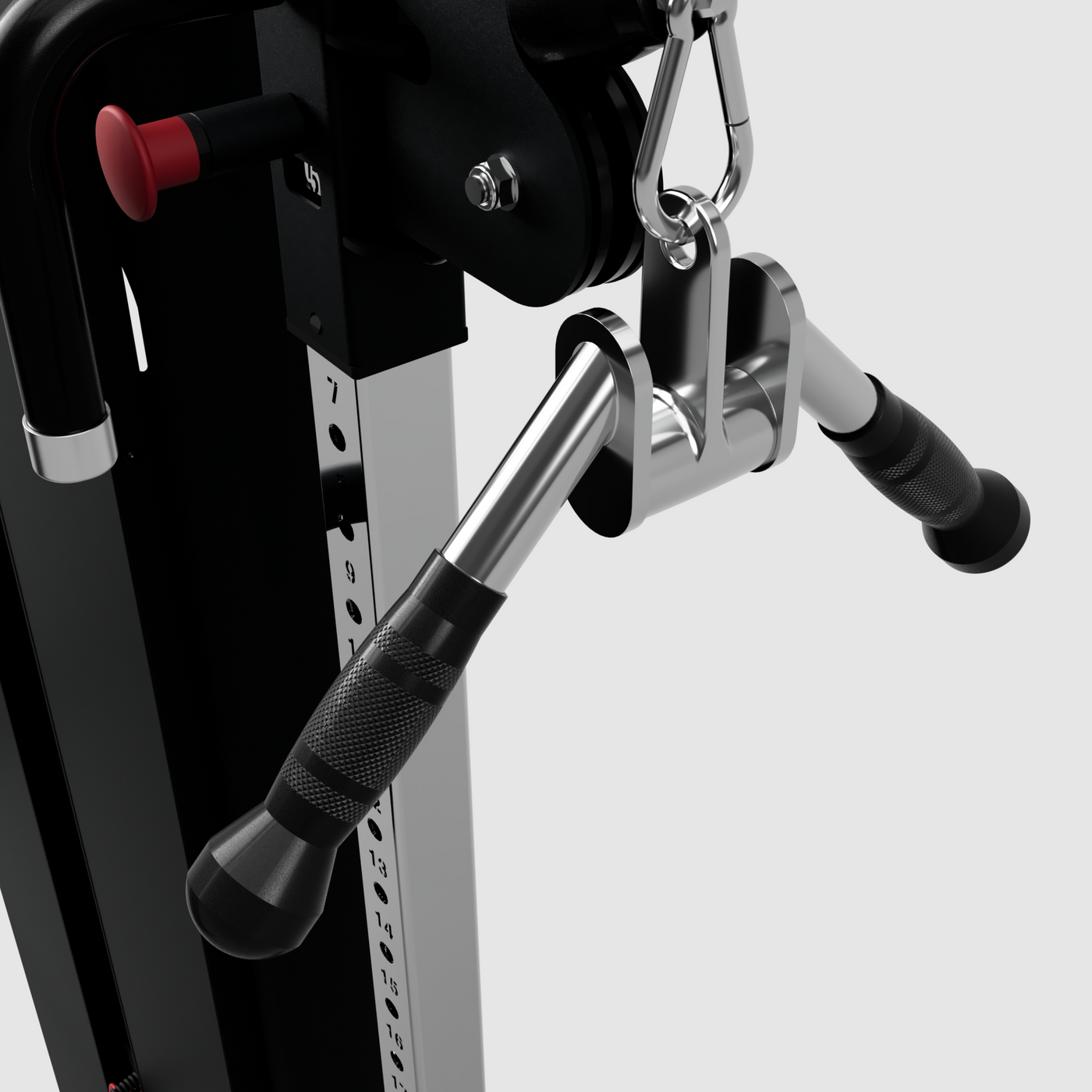 Triceps Press Down V Bar with Swivel and Rubber Grips