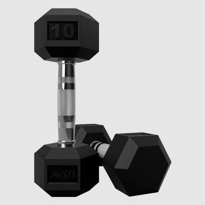 Hex Rubber Dumbbell