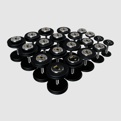 TROY Pro Style Dumbbells - Black Textured