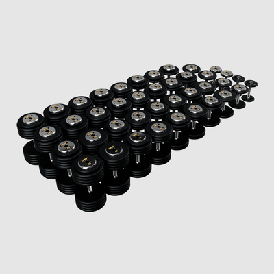 TROY Pro Style Dumbbells - Black Textured