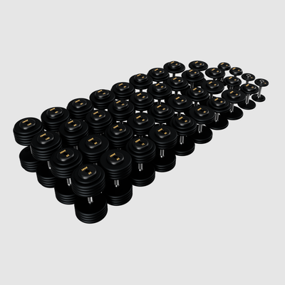 TROY Pro Style Dumbbells - Black Textured
