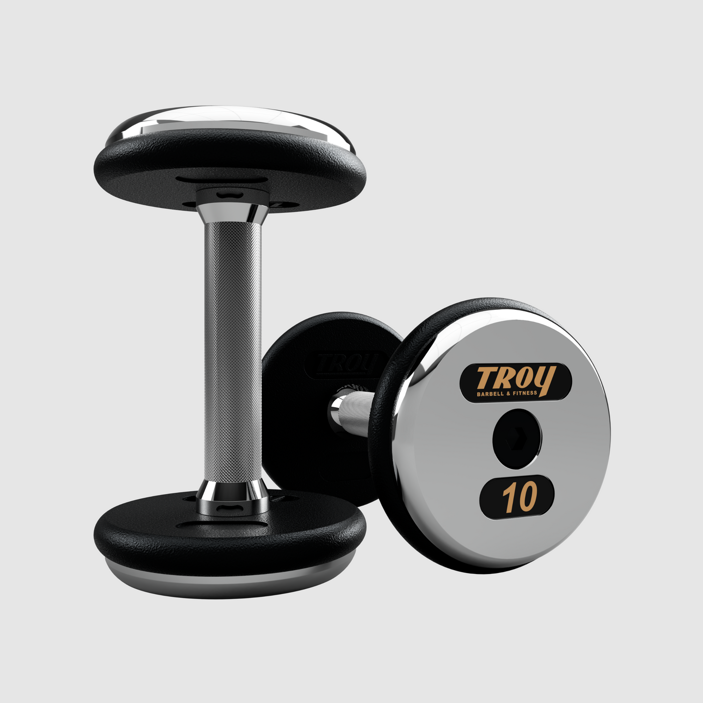 TROY Pro Style Dumbbells - Black Textured