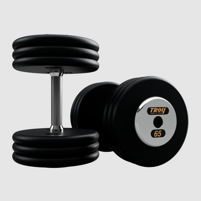 TROY Pro Style Dumbbells - Black Textured