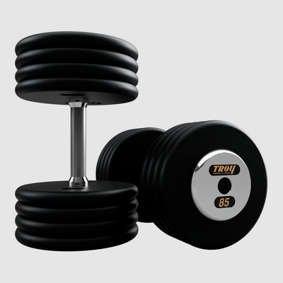 TROY Pro Style Dumbbells - Black Textured