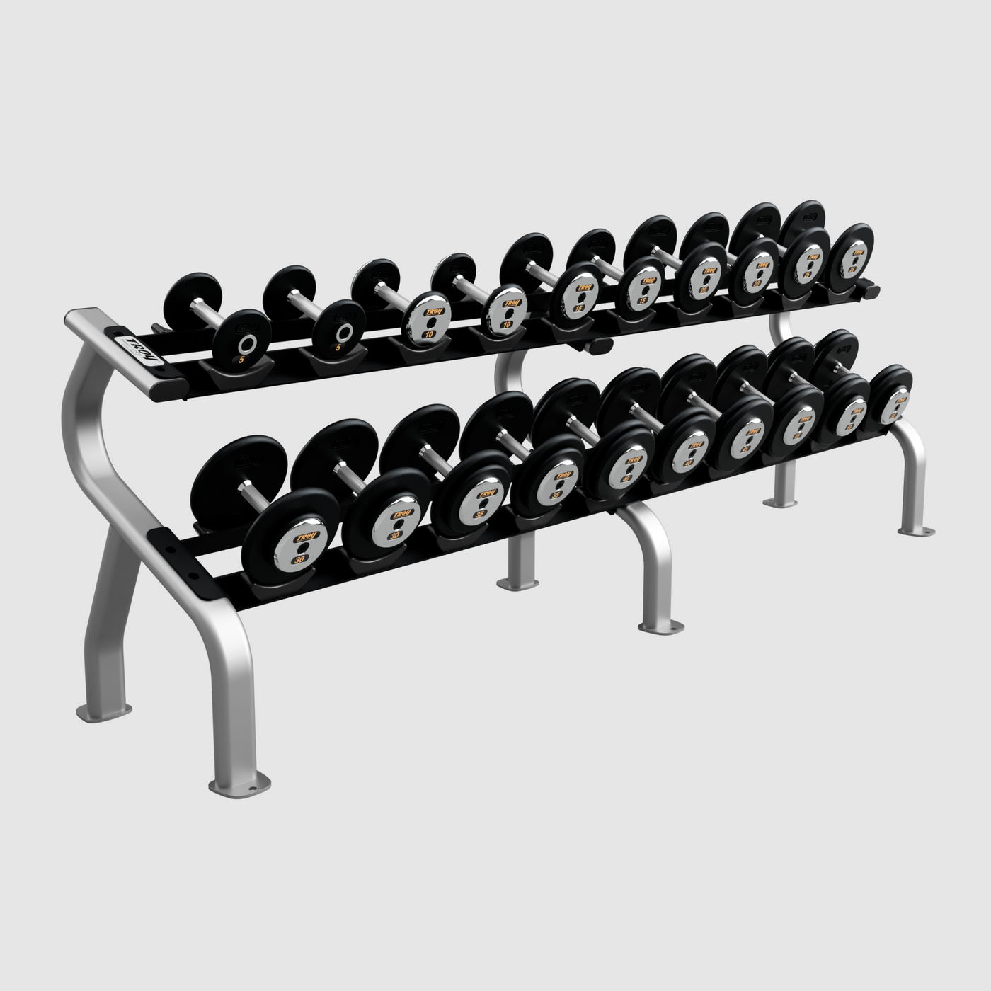 TROY Pro Style Dumbbells - Black Textured
