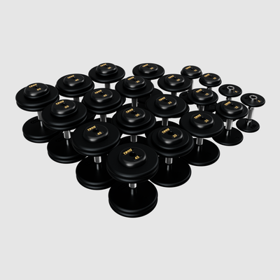 TROY Pro Style Dumbbells - black textured