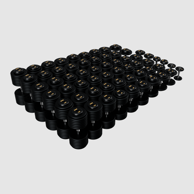 TROY Pro Style Dumbbells - black textured