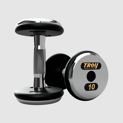 TROY Pro Style Dumbbells - black textured