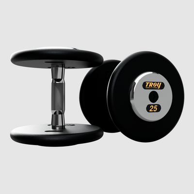 TROY Pro Style Dumbbells - black textured