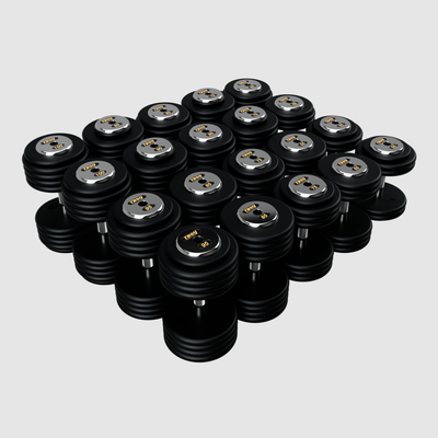 TROY Pro Style Dumbbells - black textured