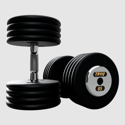 TROY Pro Style Dumbbells - black textured