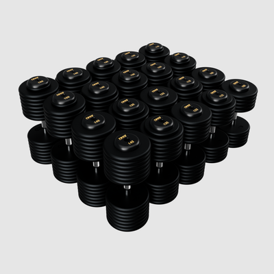 TROY Pro Style Dumbbells - black textured