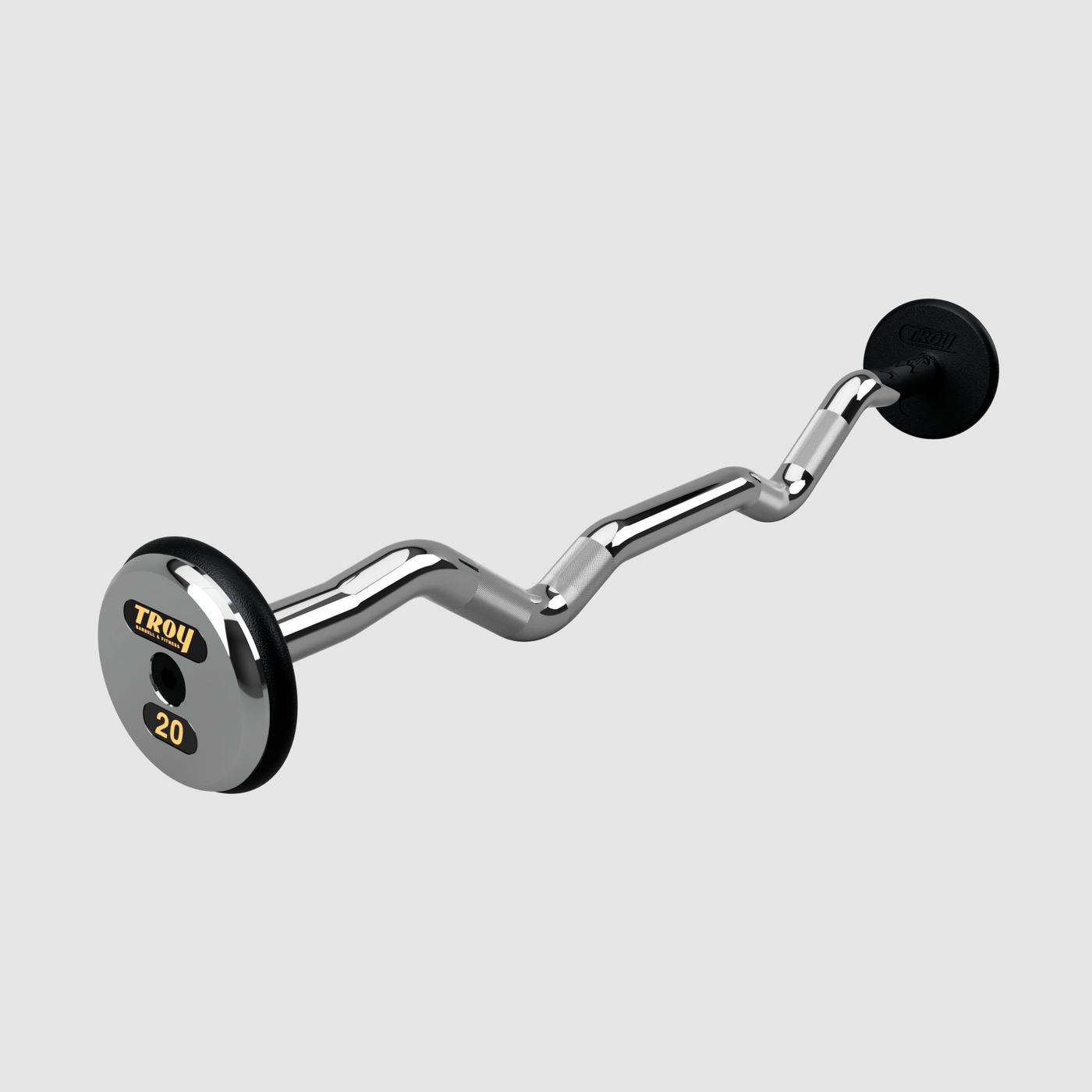 TROY Pro Style Curl Barbell – Black