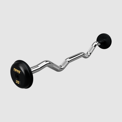 TROY Pro Style Curl Barbell – Black