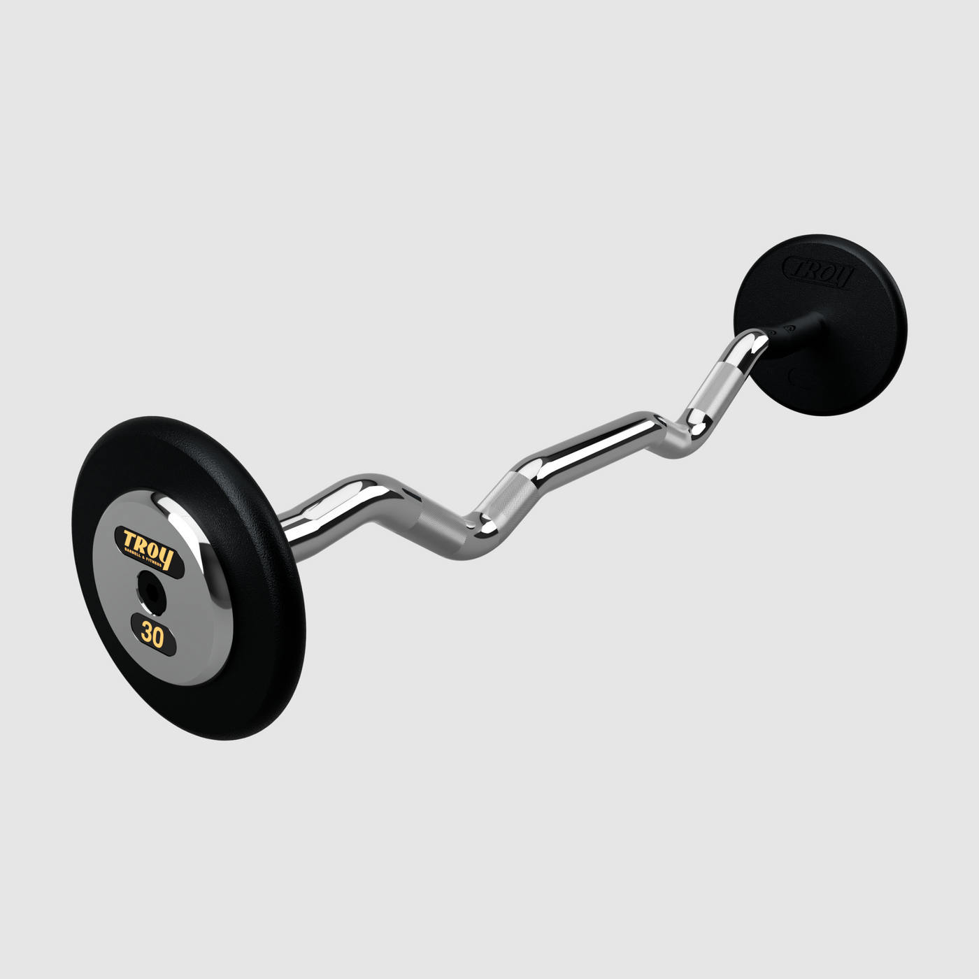 TROY Pro Style Curl Barbell – Black