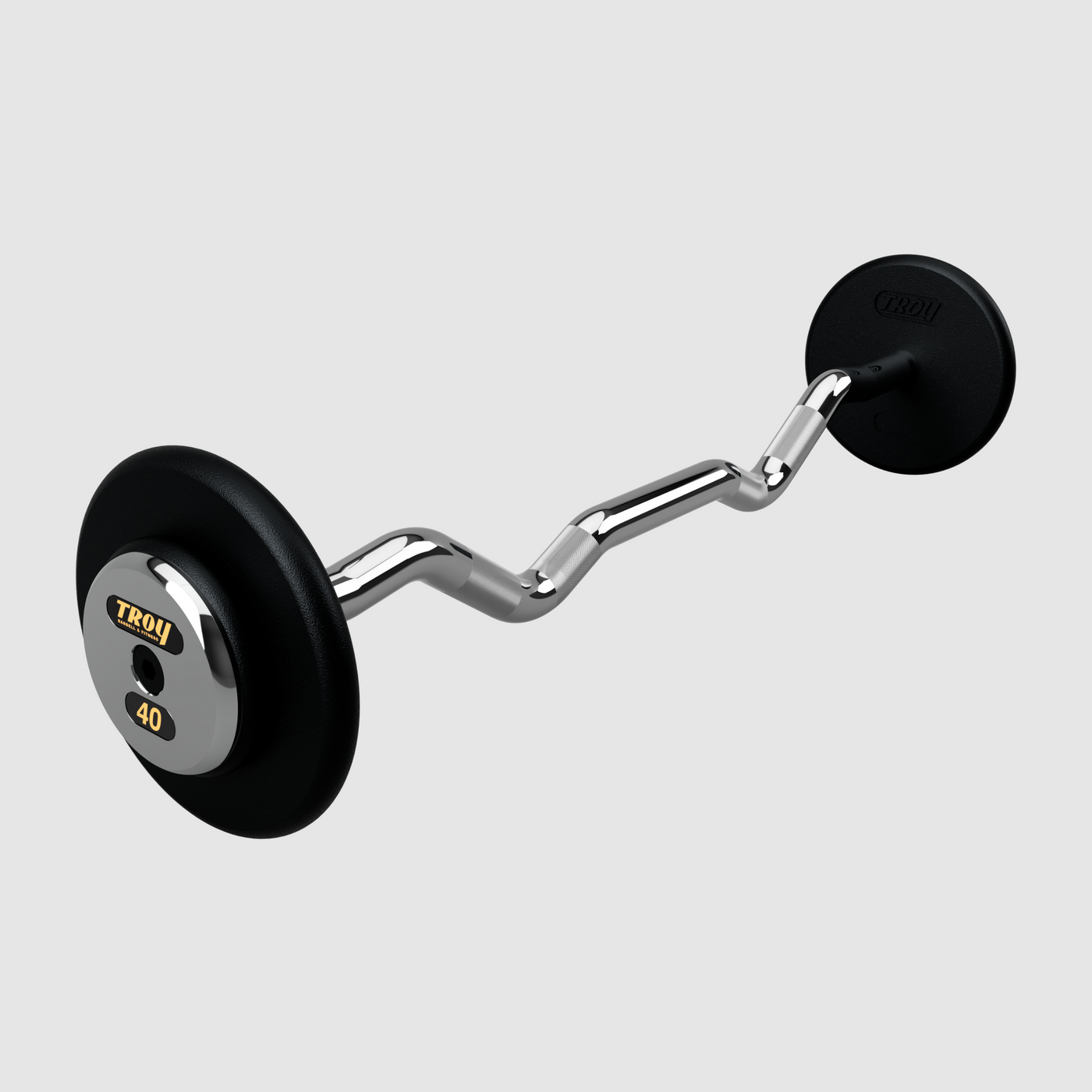 TROY Pro Style Curl Barbell – Black