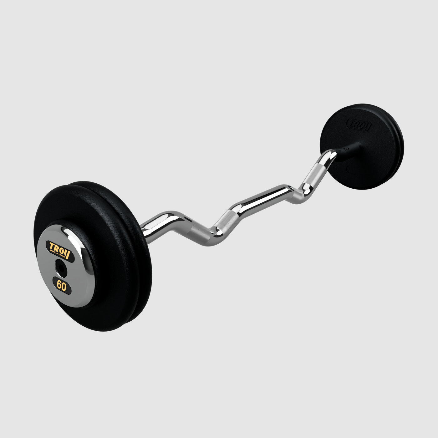 TROY Pro Style Curl Barbell – Black
