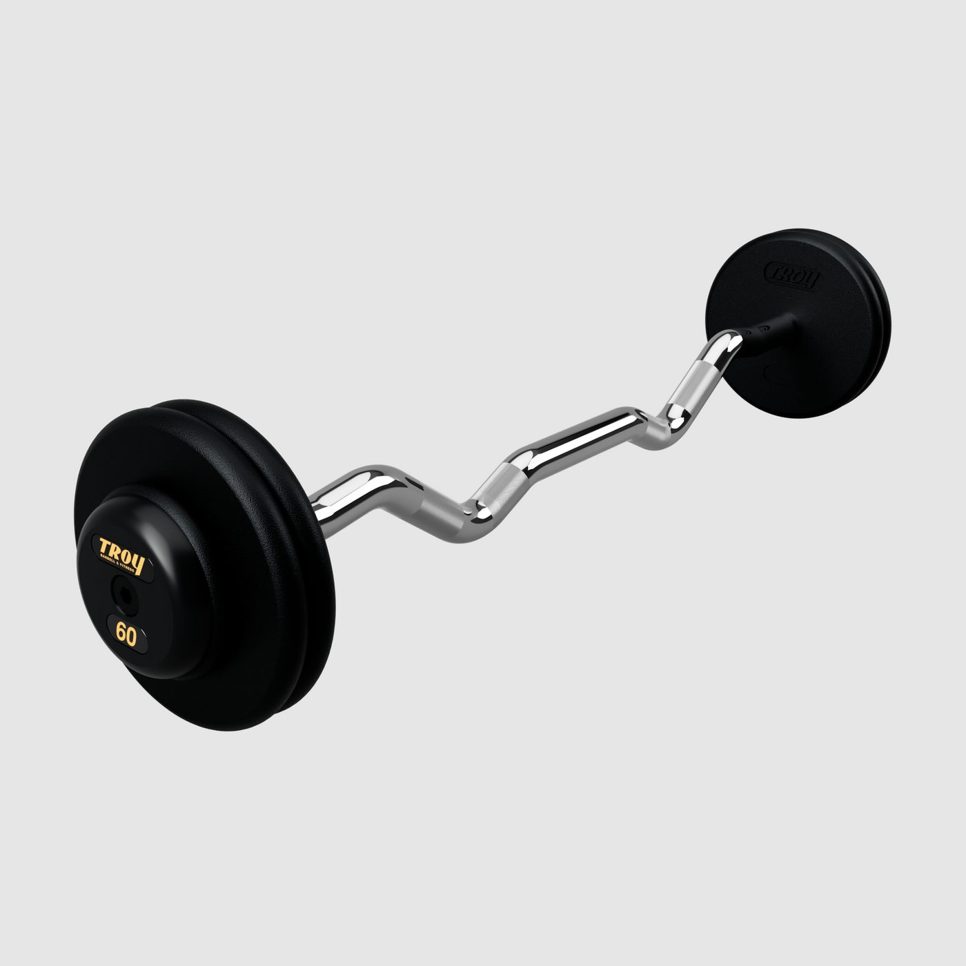 TROY Pro Style Curl Barbell – Black