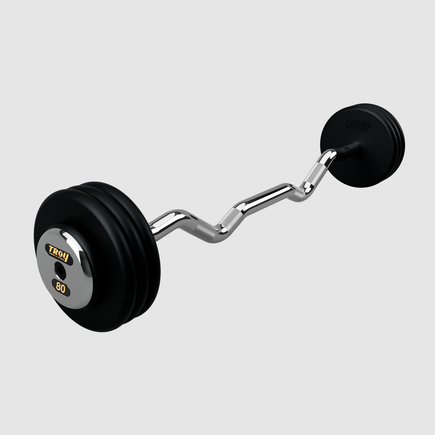 TROY Pro Style Curl Barbell – Black