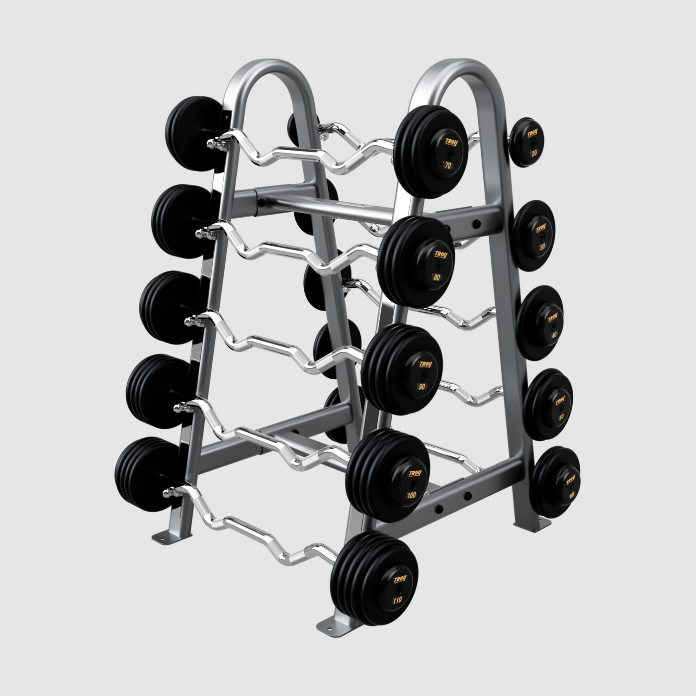 TROY Pro Style Curl Barbell – Black