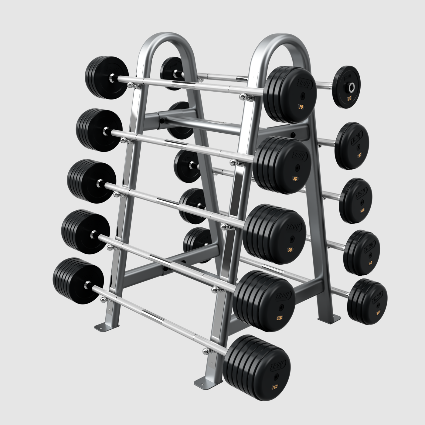 Troy Pro Style Rubber Encased Fixed Barbell