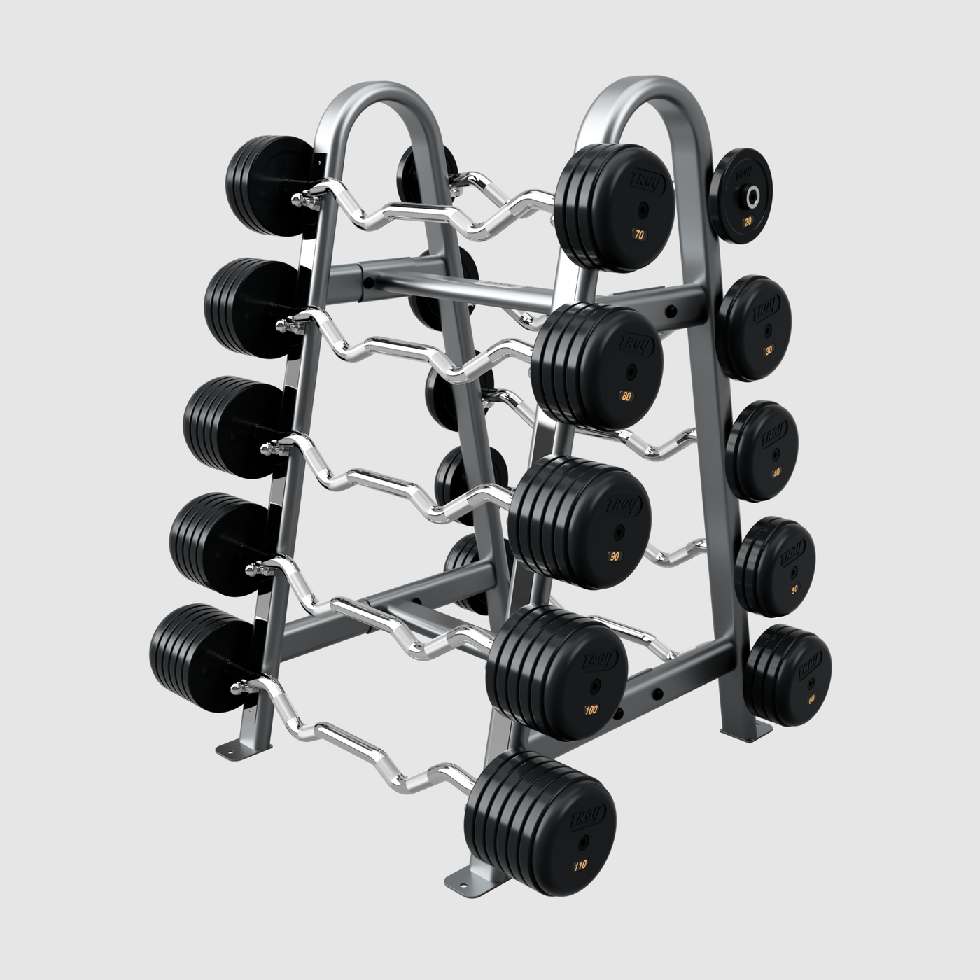 Troy Pro Style Rubber Encased Fixed Barbell