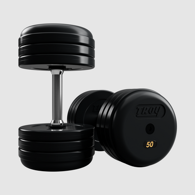 TROY Pro Style Dumbbells - Rubber Encased