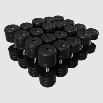 TROY Pro Style Dumbbells - Rubber Encased