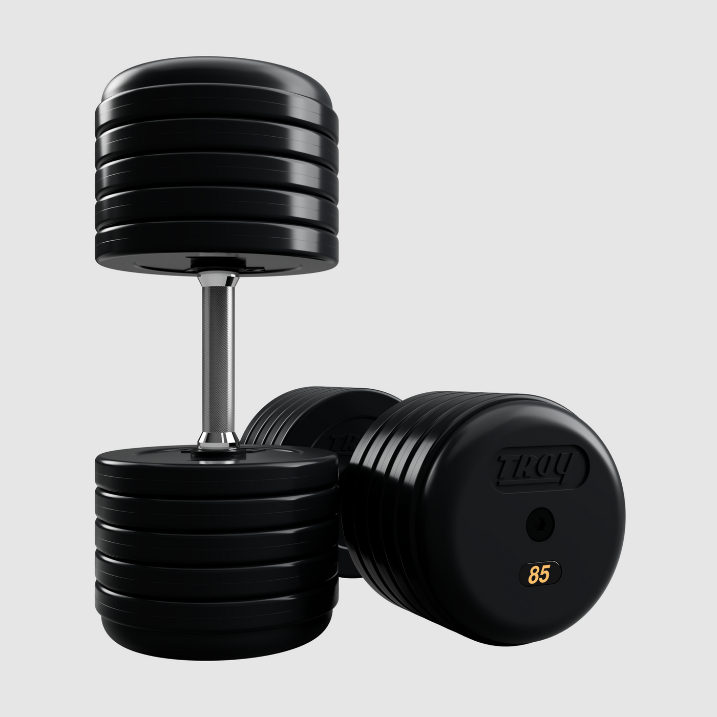 TROY Pro Style Dumbbells - Rubber Encased