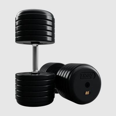 TROY Pro Style Dumbbells - Rubber Encased