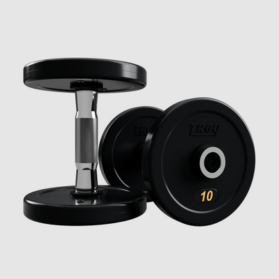 TROY Pro Style Dumbbells - Rubber Encased