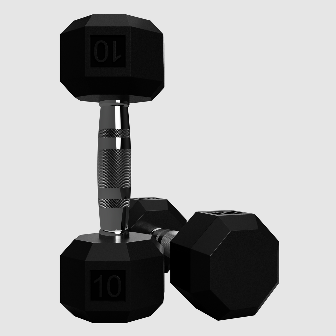 8-Sided Rubber Dumbbell