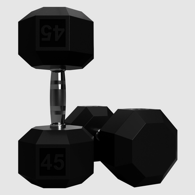 8-Sided Rubber Dumbbell