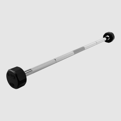 12 Sided Rubber Straight Barbell
