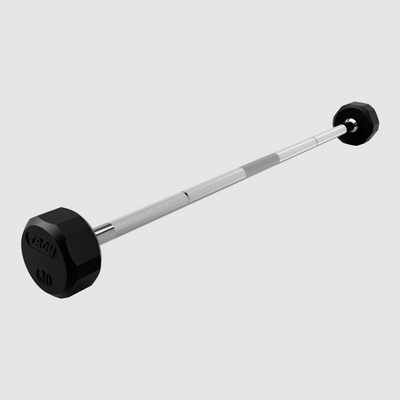 12 Sided Rubber Straight Barbell
