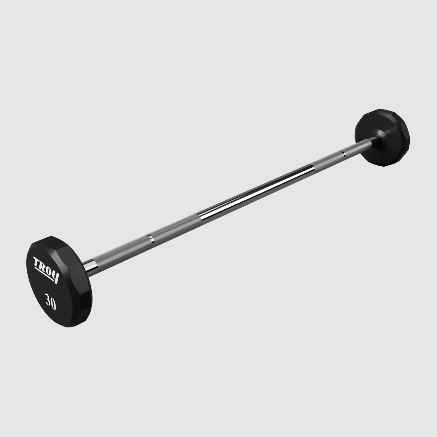 Barbell Rectangular 12 Sided Urethane Straight Barbell – Troy Barbell & Fitness