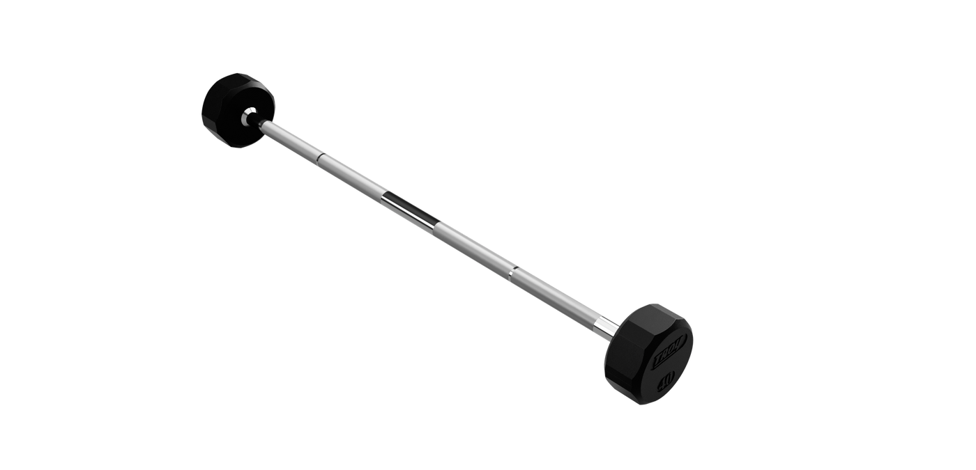 12 Sided Rubber Straight Barbell