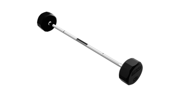 12 Sided Rubber Straight Barbell