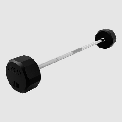 12 Sided Rubber Straight Barbell