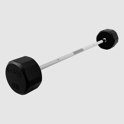12 Sided Rubber Straight Barbell