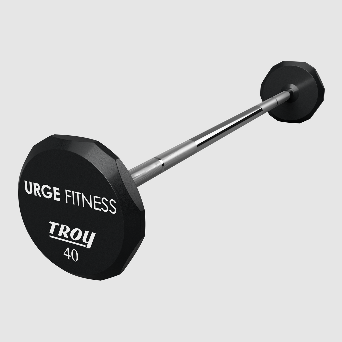 12-Sided Urethane Straight Logo Barbell