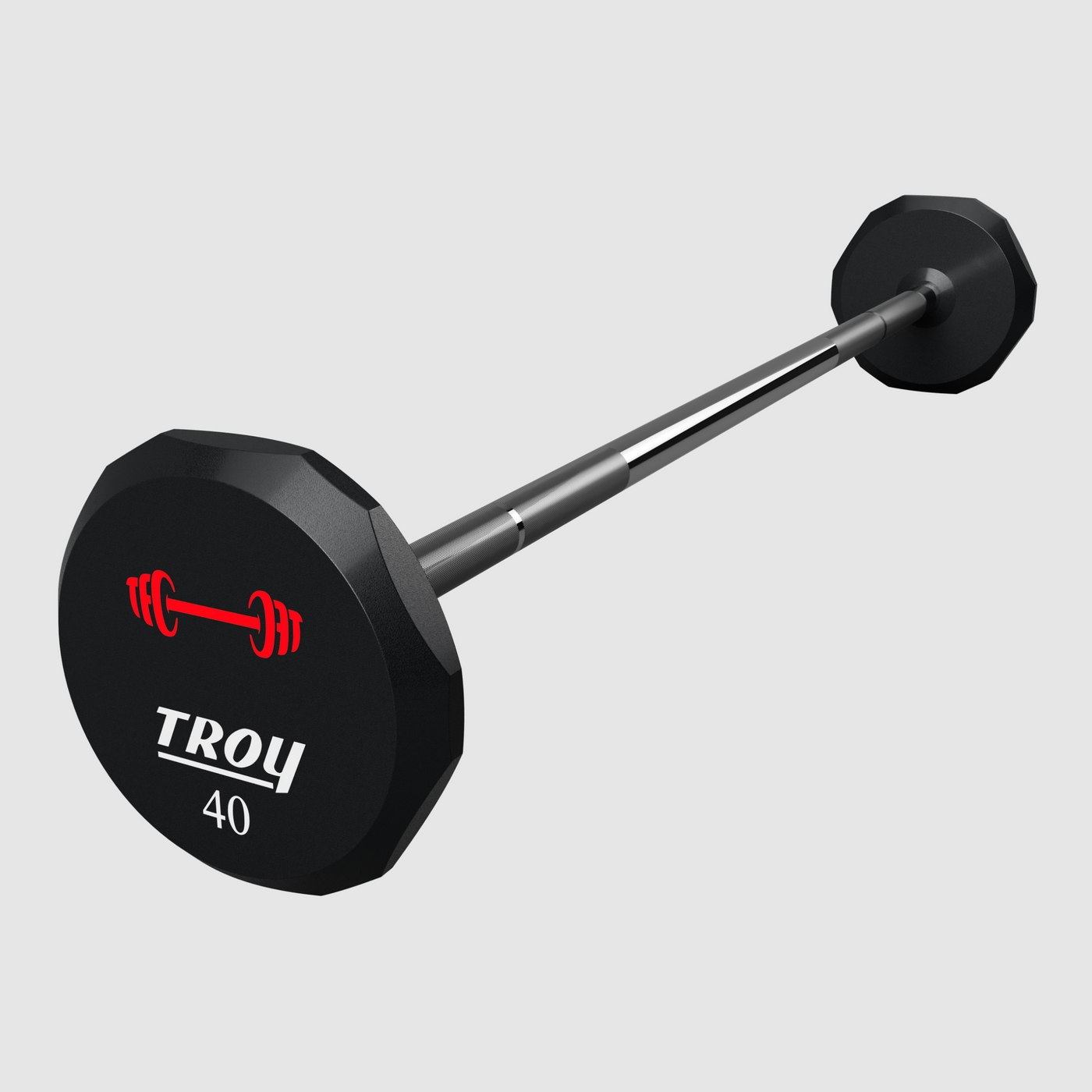 12-Sided Urethane Straight Logo Barbell