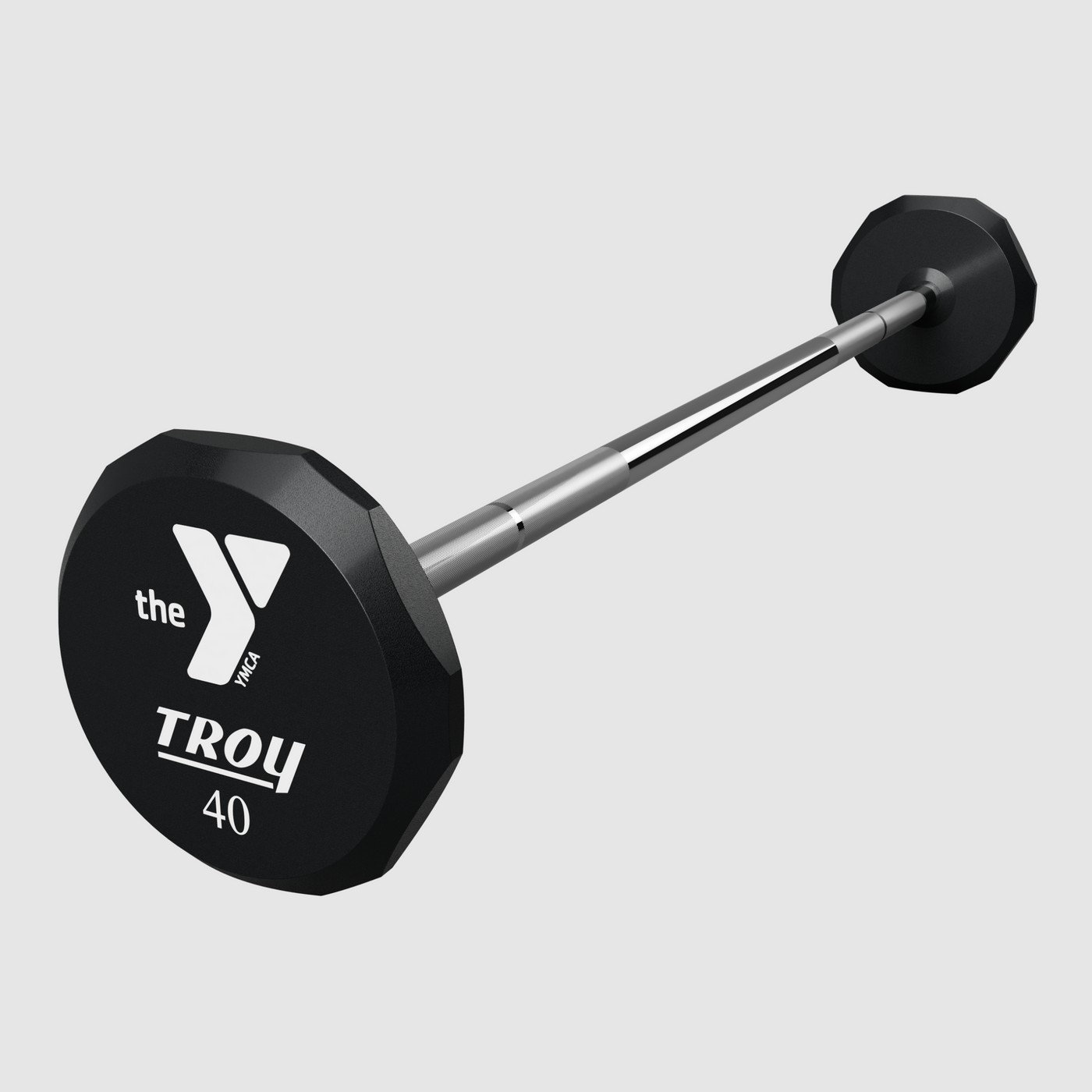 12-Sided Urethane Straight Logo Barbell