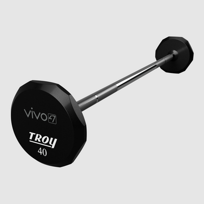 12-Sided Urethane Straight Logo Barbell