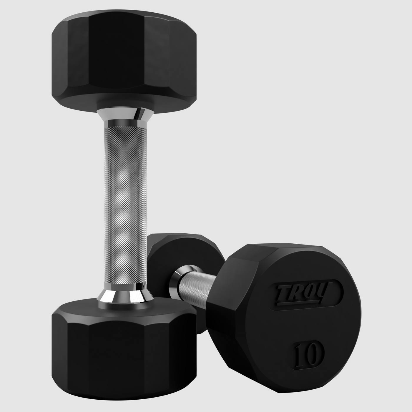 12 Sided Rubber Dumbbell